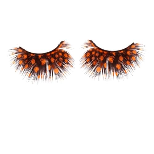 PartyKindom 2Pairs Exaggerated False Eyelashes for Halloween Costume Party