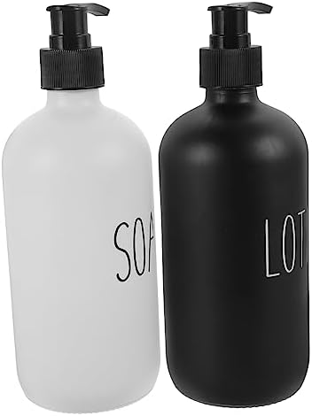 HAKIDZEL 2Pcs Refillable Shampoo Pump Dispenser 1