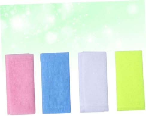 4PCS Nylon Exfoliating Bath Towel for Back Scrubbing