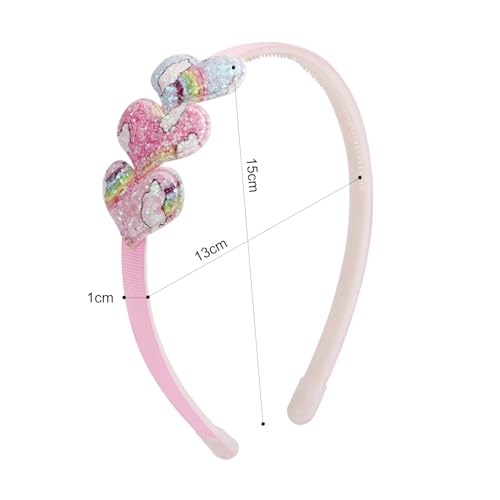 Fishdown Glitter Girls Headbands with Teeth 6 PCS