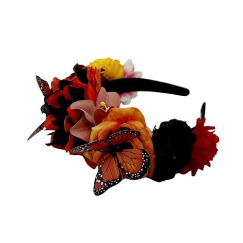 Elegant Butterfly Flower Headband for Women 1