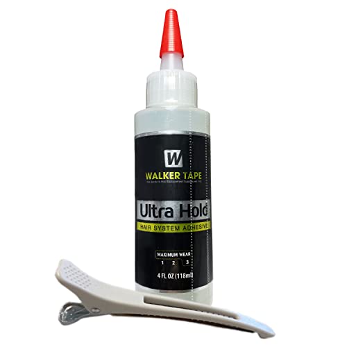Walker Tape Ultra Hold Wig Adhesive 4oz with Sectioning Clip