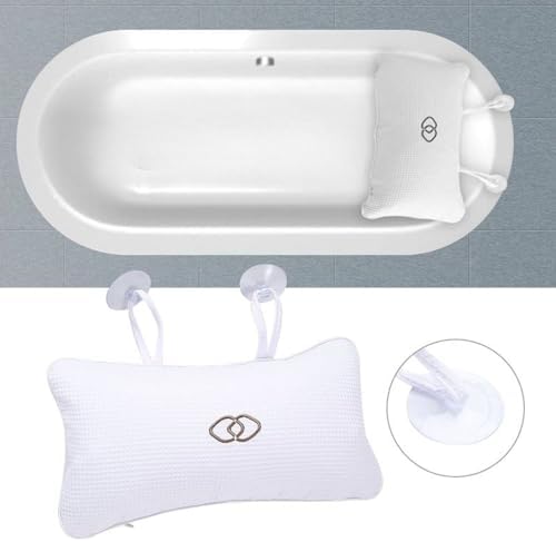 Gooddyiyukey Inflatable Bath Pillows Set for Head and Neck Support