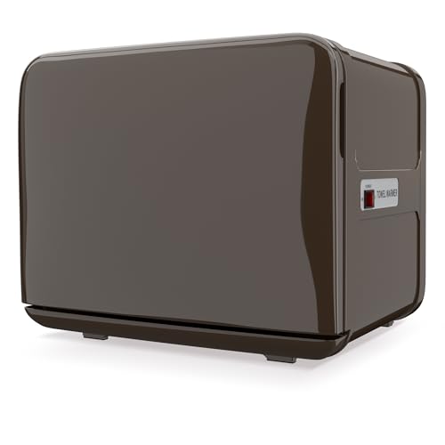 RyJaune Towel Warmer Cabinet with 12 Wet Towel Holders - Brown