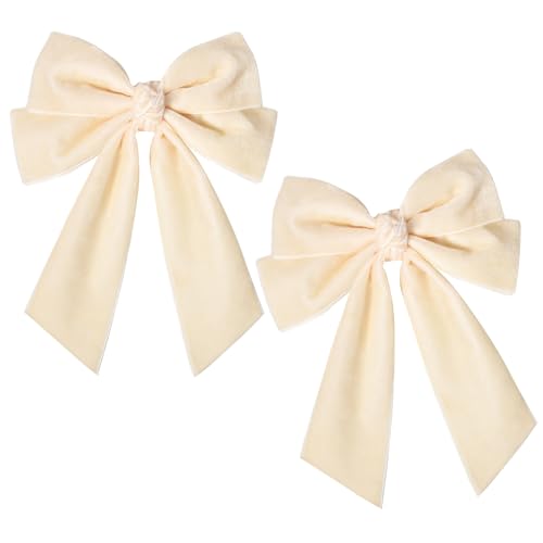 2PCS Velvet Hair Bow Clips for Women Girls Fall Kids Teens