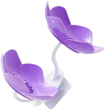 XISAOK Strong Adhesive Wall Soap Dish with Lotuses Design