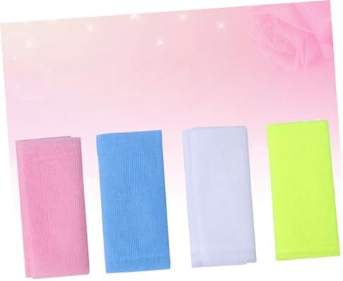 4PCS Exfoliating Bath Towel for Skin Cleansing