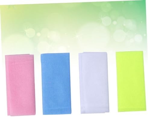 4PCS Nylon Exfoliating Bath Towel for Back Scrubbing