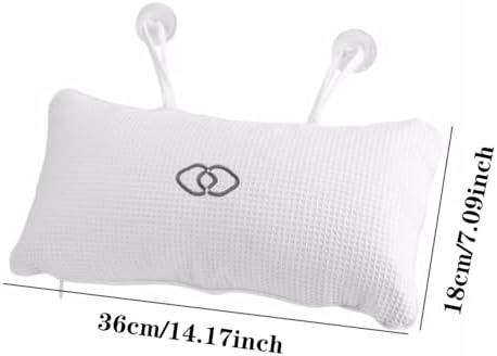 Gooddyiyukey Inflatable Bath Pillows Set for Head and Neck Support