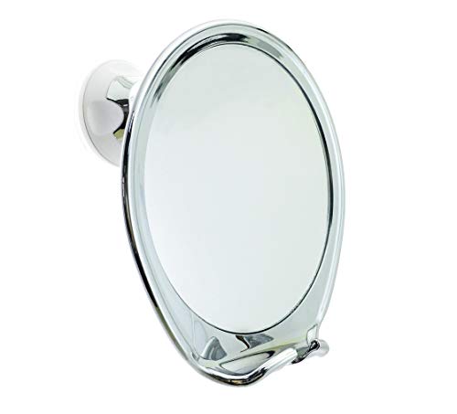 JiBen Fogless Shower Mirror with Suction Cup and Razor Hook