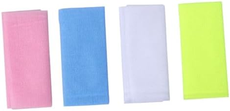 4PCS Nylon Exfoliating Bath Towel for Back Scrubbing