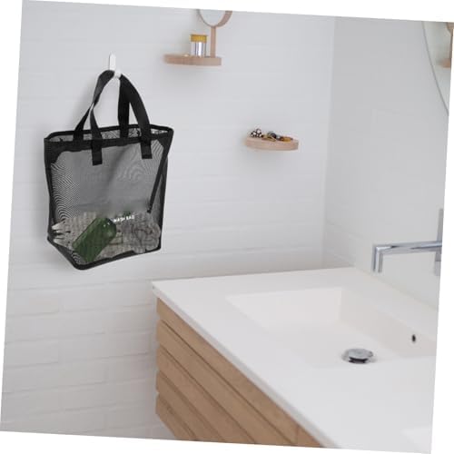 Mobestech Portable Mesh Shower Organizer Bag for Toiletries and Travel