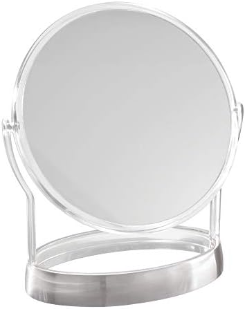 InterDesign Haley Vanity Standing Mirror - Clear and Brushed