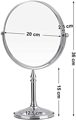 DEIHGE 8 Inch Double Sided Brass Magnifying Mirror