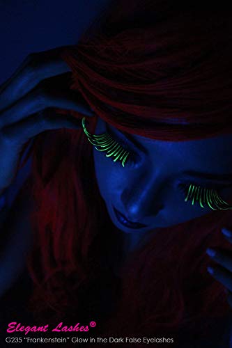 Spiky Glow-in-the-Dark False Lashes for Drag Queen Halloween