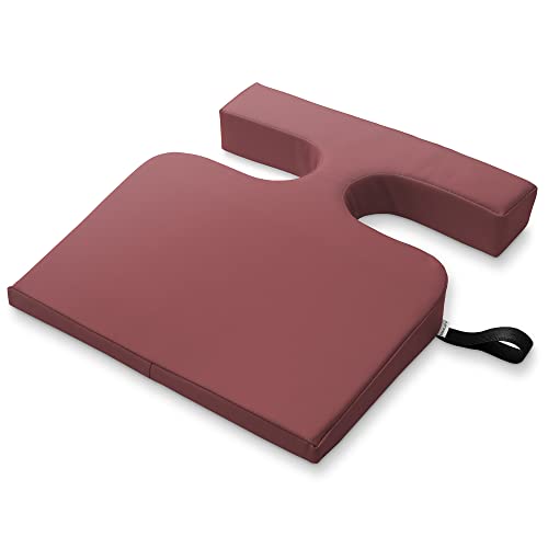 Saloniture Womens Comfort Cushion - Massage Table Wedge Bolster Pillow Burgundy 1
