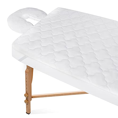 Moonsea 2-Piece Waterproof Massage Table Sheet Set Extra Soft and Durable White