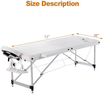 Crablux Massage Table Warmer Pad 9 Heat Settings White