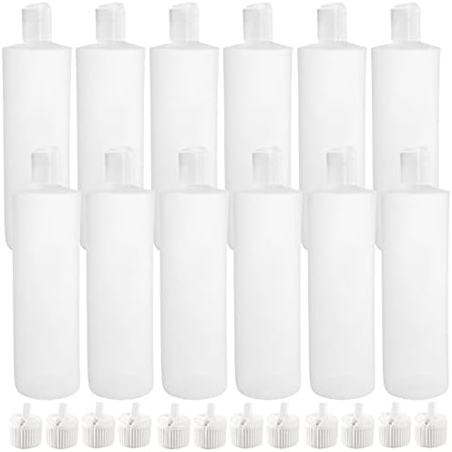 Bekith 12-Pack 16oz Refillable Squeeze Bottles BPA Free