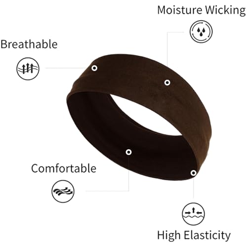 TERSE Hairband - Non Slip Soft Fabric Thin Head Wrap for Women
