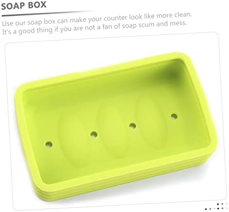 Garneck 2pcs Bath Soap Dish with Brush