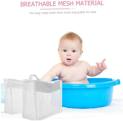 Cabilock Bathtub Toy Organizer with Mesh Bag and Hanging Strap