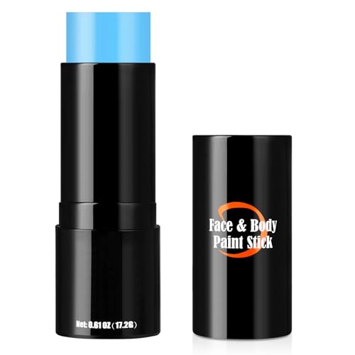 Drawdart Cream-Blendable Light Blue Face Paint Stick