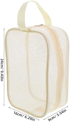 VICASKY Portable Dry Mesh Toiletry Bag