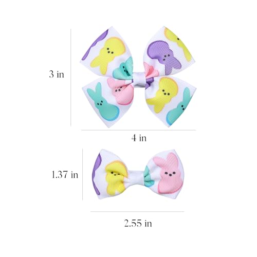 Cassid 4 Pack Easter Bunny Hair Bows 1