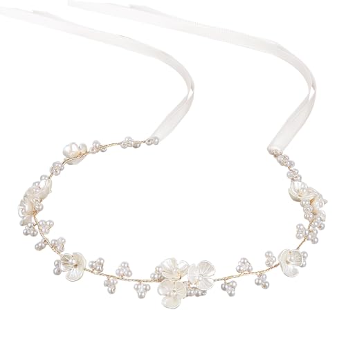 Elegant Orchid Pearl Headpiece for Girls and Women