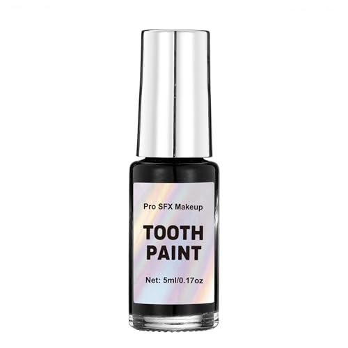 CCbeauty Black Tooth Paint - Quick Dry Non-Toxic SFX Makeup