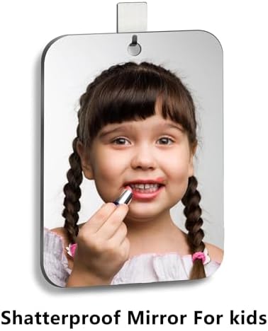 2 Pack Shatterproof Shower Mirror for Shaving Makeup