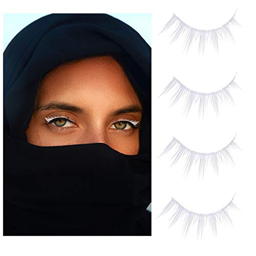 Kare Kind White False Eyelashes - 2 Pairs Lightweight Natural Looking