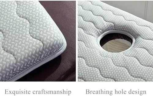 Memory Foam Mattress Topper with Elastic Strap for Massage Bed