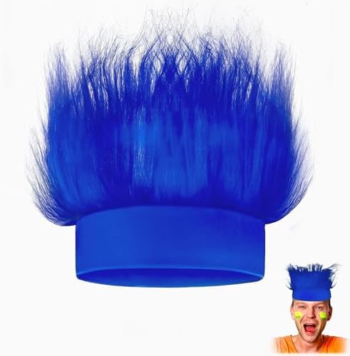 Novelty Place Blue Hairy Headband - Fun and Fuzzy