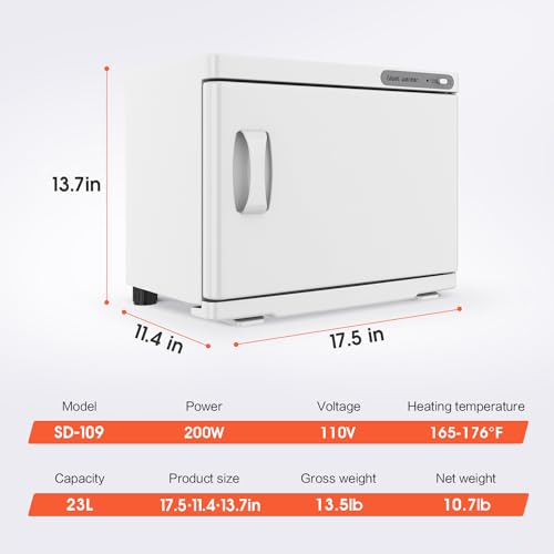 StateRiver 23L Towel Warmer Cabinet - White