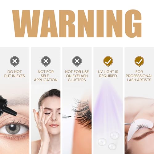 FLUFFBERRY UV Glue for Eyelash Extensions 1 Sec Drying Time