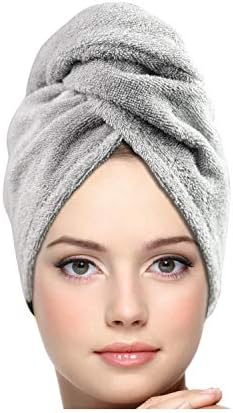 KEEPOZ Hair Towel Wrap for Women 100 Cotton Turban Head Wrap