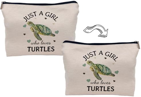 Lacosu Just A Girl Who Loves Turtles Makeup Bag