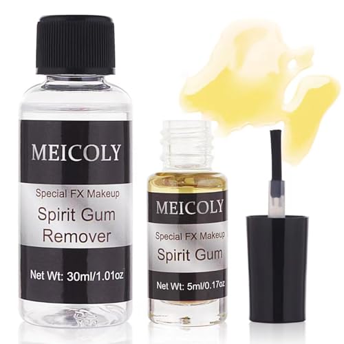 MEICOLY Spirit Gum Adhesive and Remover Combo Kit
