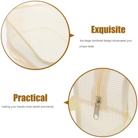 VICASKY Portable Dry Mesh Toiletry Bag