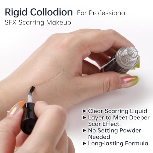 BOBISUKA Rigid Collodion Scar Makeup Kit with Brush Remover