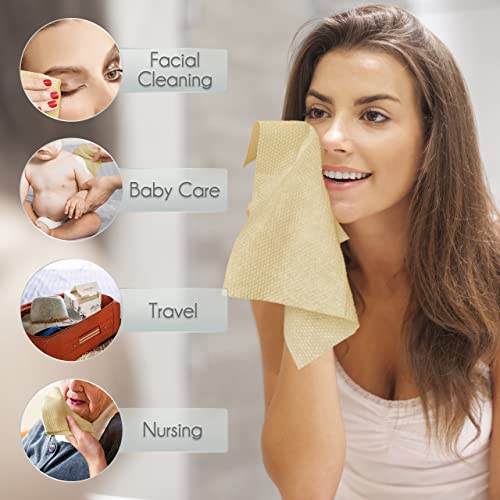 WOWOTEX Bamboo Rayon Face Wipes 240 Count 4 Pack
