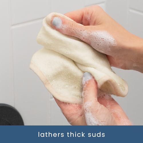ST INC Exfoliating Washcloths 3 Pack with Hang Loops