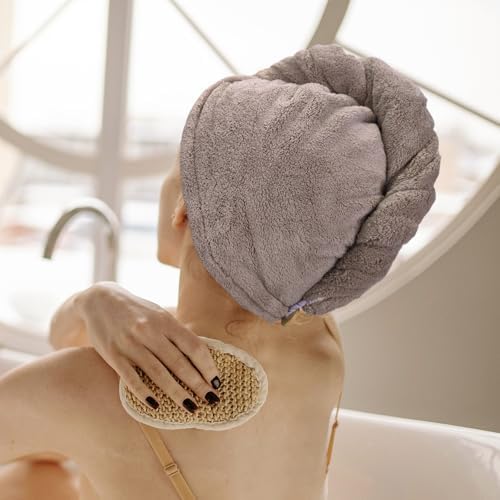 3 Pack Plush Yarn Hair Towel Wrap for Women