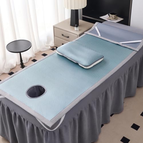 Cooling Massage Bed Cover with Face Hole and Elastic Bands 1