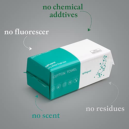 Upgraded Disposable Face Cloths 2 Pack - Thick Soft for Sensitive Skin