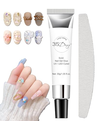 Caedelfly Solid Nail Gel - 30g for Press On Nails and Fake Nails