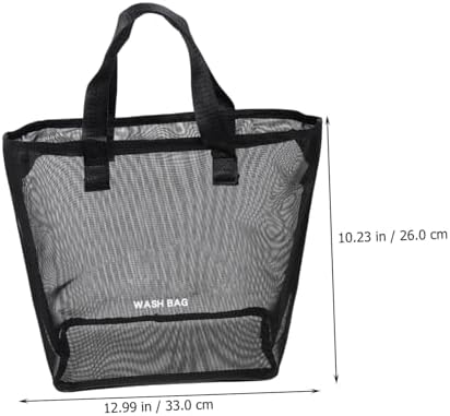 ULTECHNOVO Nylon Mesh Shower Tote Bag Portable Hanging Toiletry Organizer