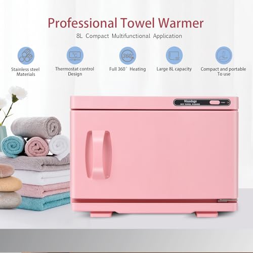 Hot Towel Warmer Cabinet 8L Pink